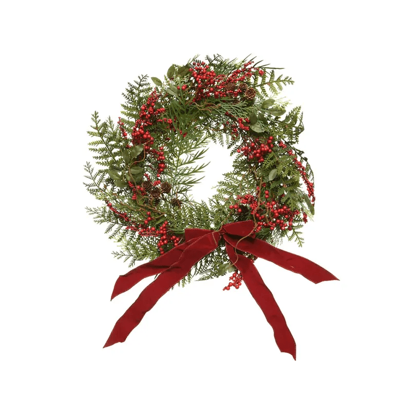 Ghirlanda tonda natalizia 50cm diametro con fiocco velluto Kaemingk - Brico Sapiens - L' evoluzione del fai da te Ghirlanda tonda natalizia 50cm diametro con fiocco velluto Kaemingk - Brico Sapiens - L' evoluzione del fai da te